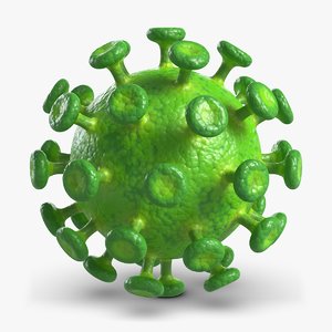 3D virus coronavirus model