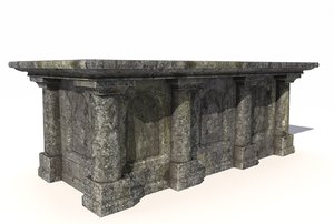old stone altar model