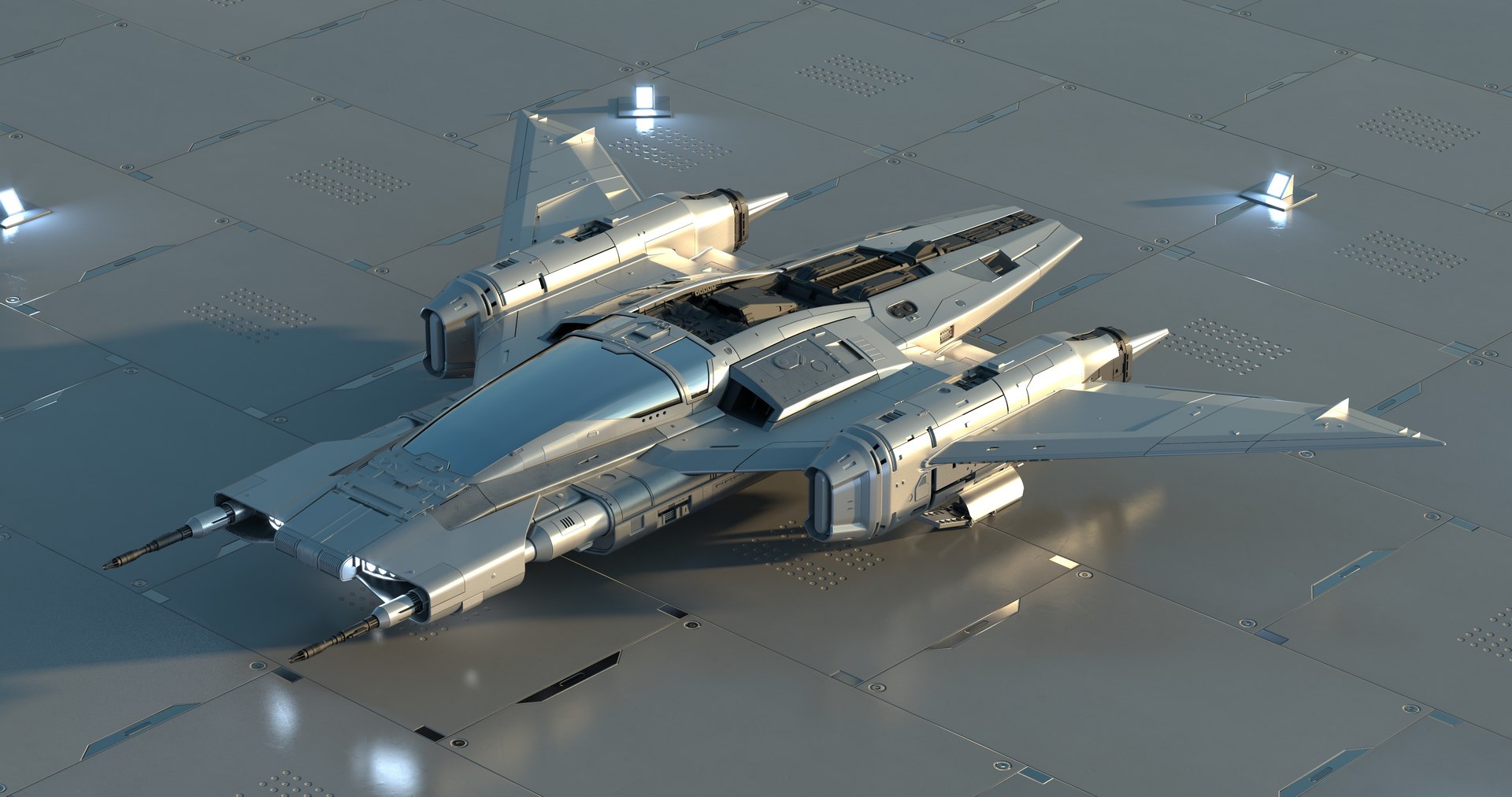 Tri-wing s-91x pegasus starfighter 3D model - TurboSquid 1502037