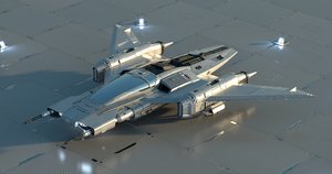 tri-wing s-91x pegasus starfighter 3D model
