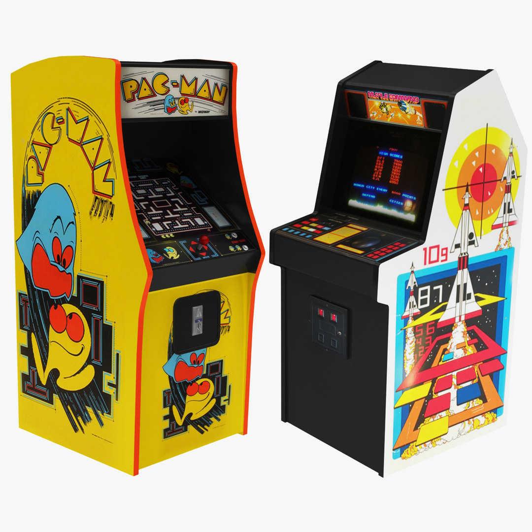 Pacman command arcade machine 3D model - TurboSquid 1502054