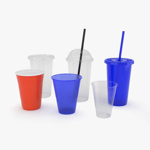 plastic cup 3D model