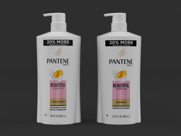 Pantene Shampoo Conditioner 3d Model Turbosquid 1502318