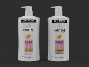 pantene shampoo conditioner 3D model