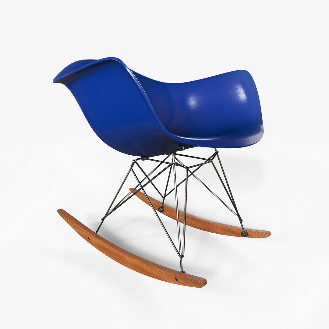 3D model eames rocking chair TurboSquid 1502313