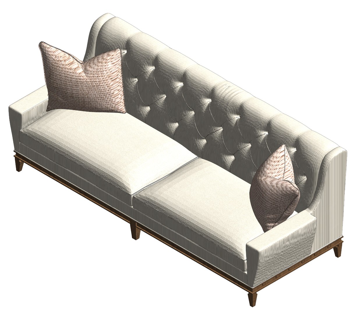 Revit double sofa 3D TurboSquid 1502409