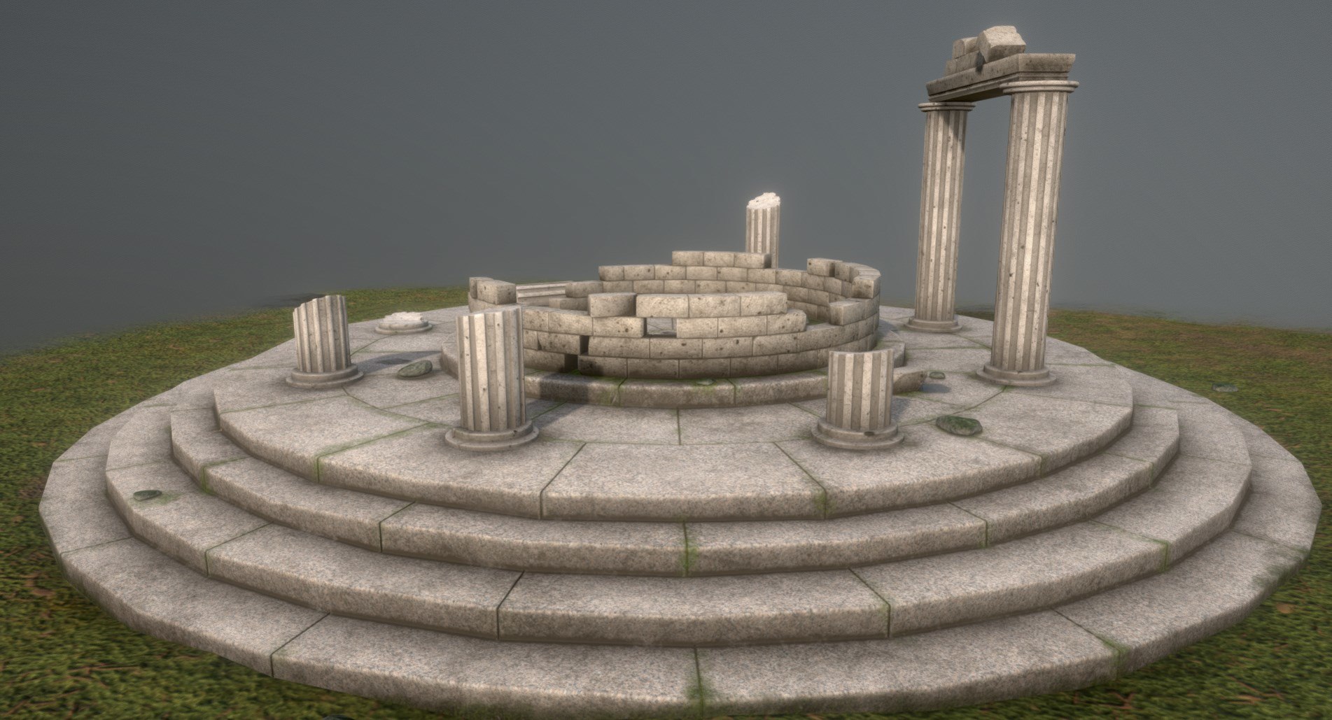 3D ancient ruins greek model - TurboSquid 1502432