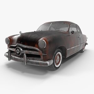 3D rusty club coupe