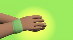 hand clap 3D model