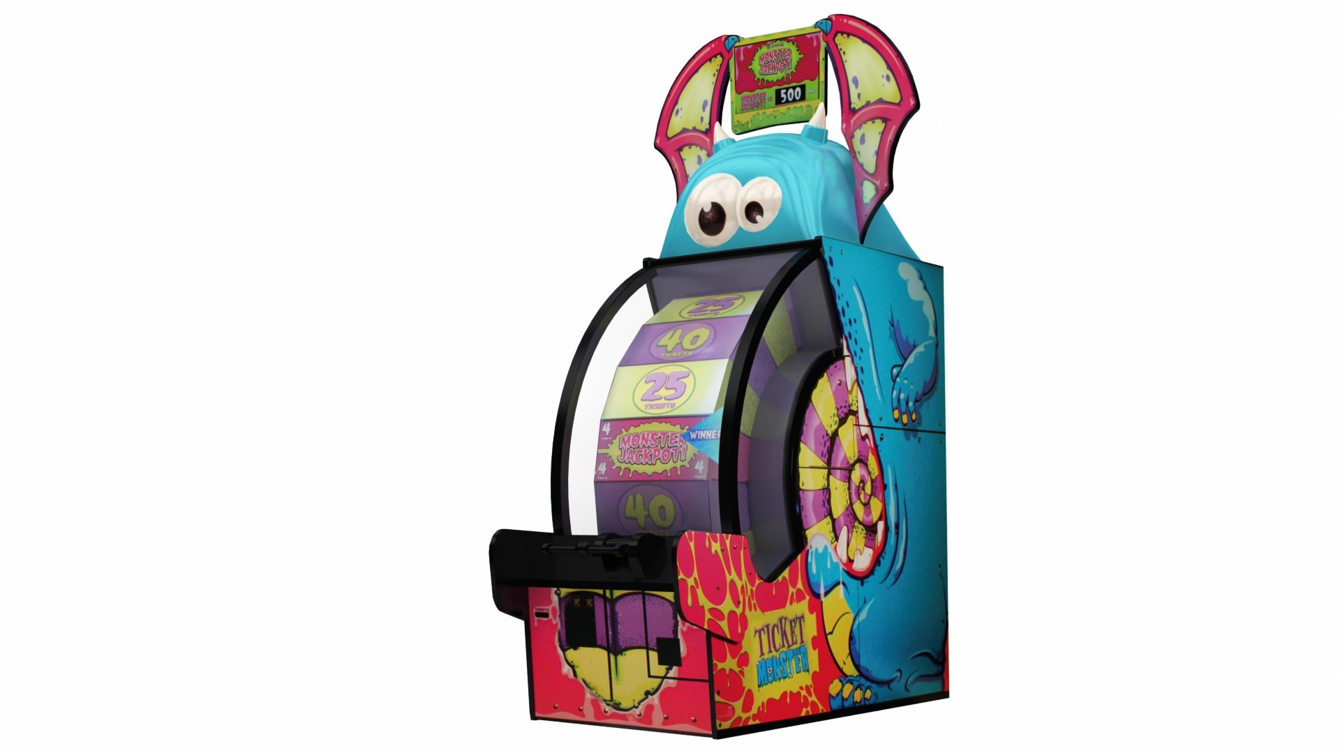 3D ticket monster arcade machine - TurboSquid 1502909