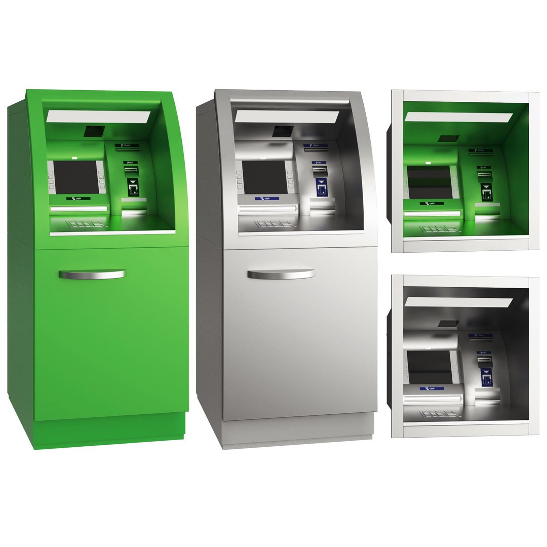 3D atm machines model TurboSquid 1502914