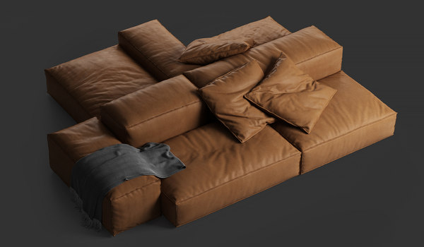 3D extrasoft sofa living divani