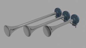 3D air horn model