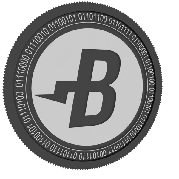 burst black coin 3D