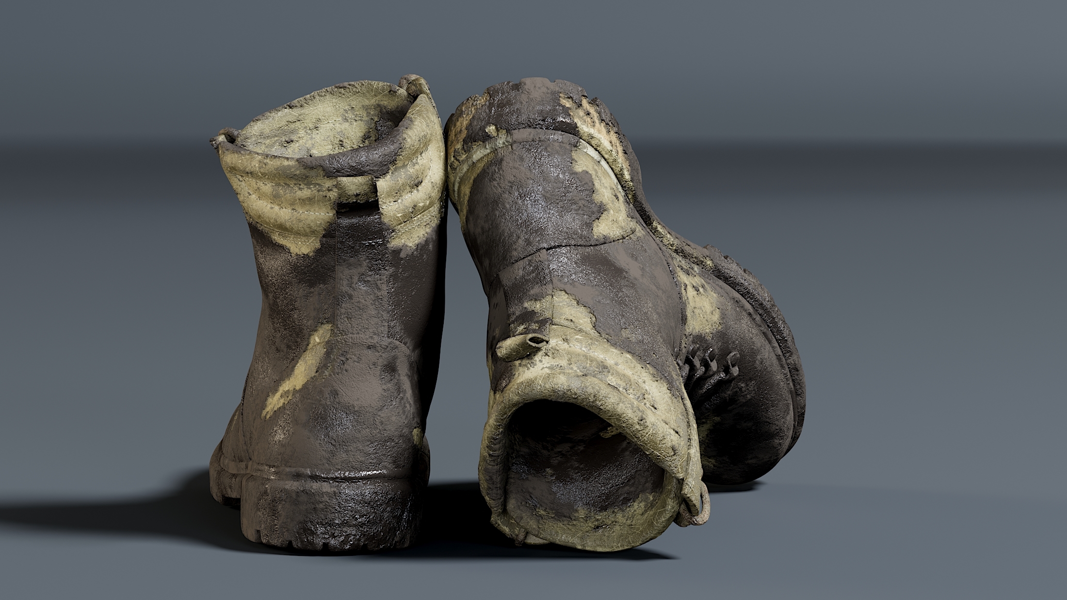 军靴土狼泥3d模型