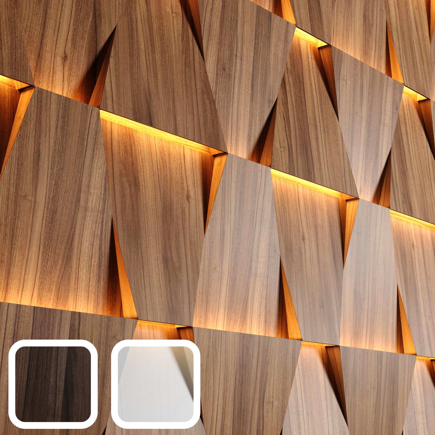Wooden panels led 3D model - TurboSquid 1503323