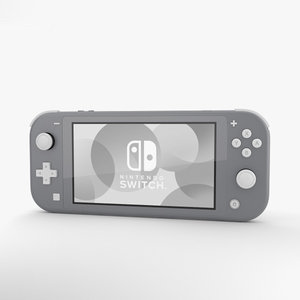 3D nintendo switch gray model