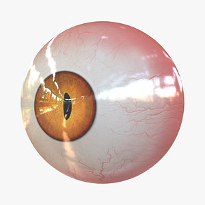 real eye red creatures 3D model