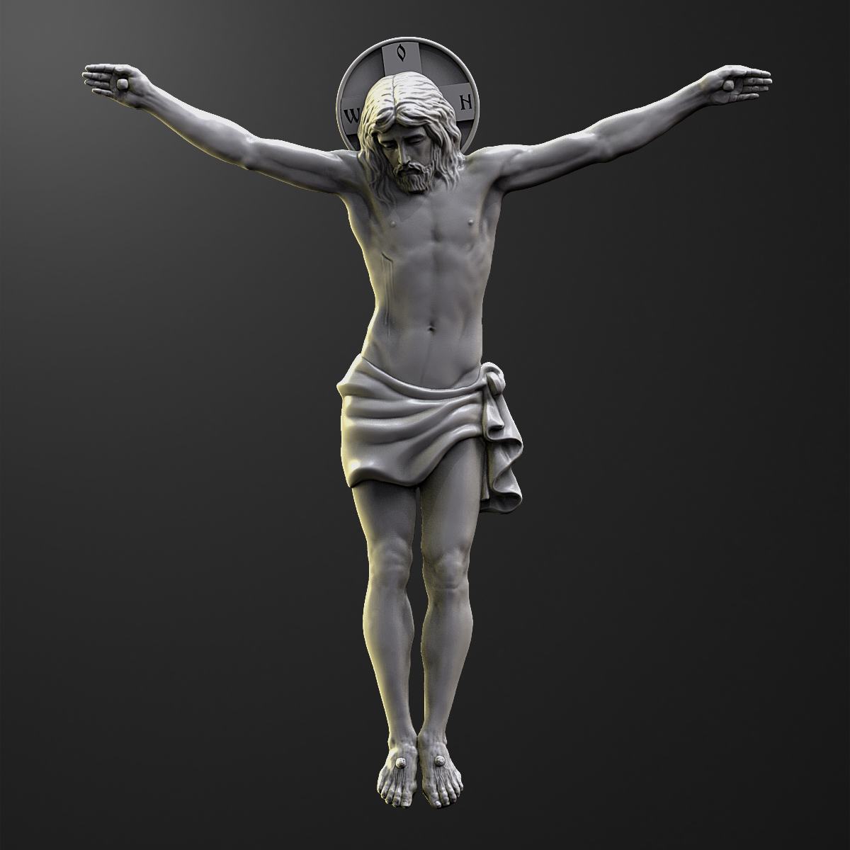 耶稣受难像东正教3d模型