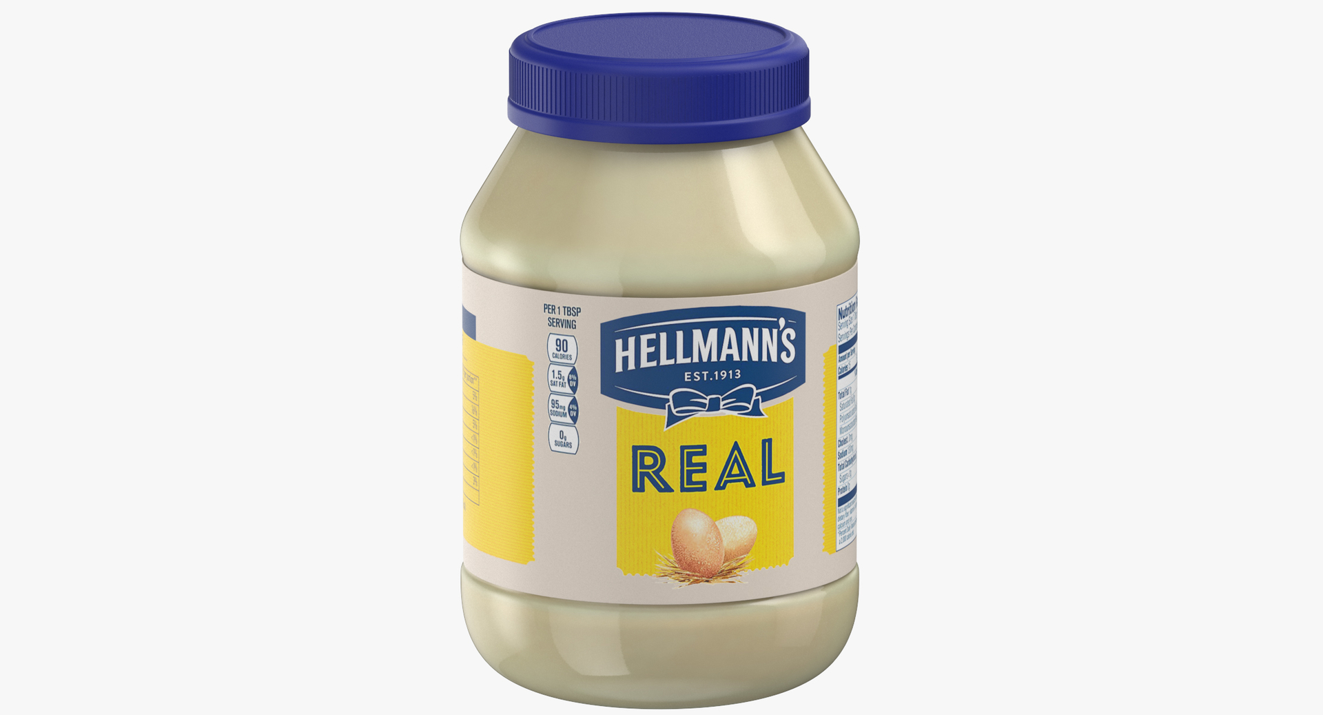 Mayonnaise jar cup 3D model TurboSquid 1503419