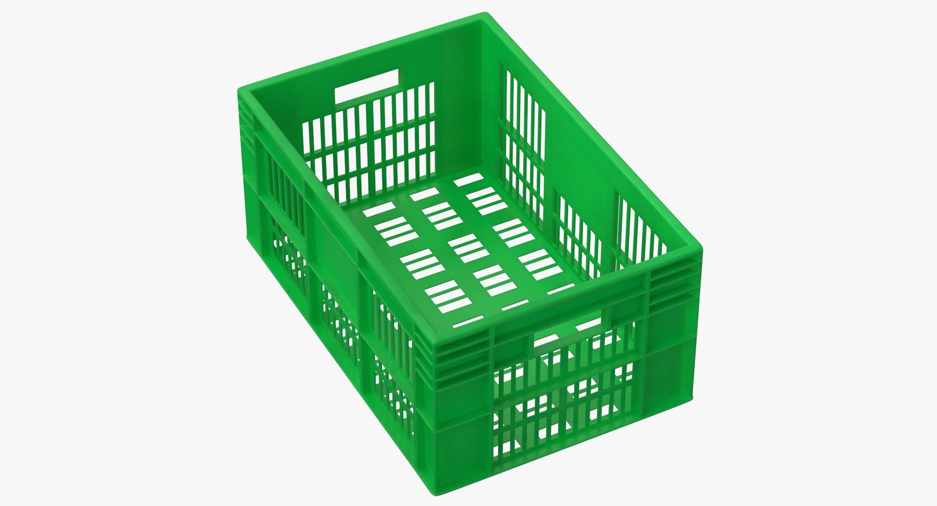 3D plastic crate green model - TurboSquid 1503408