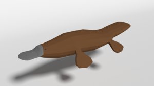platypus blender ready 3D model
