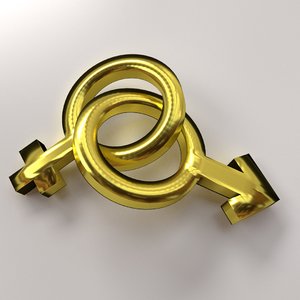 gender symbol 3D model