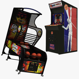 3D basketbol arcade machine archrivals