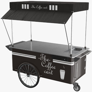 coffee cart 3D model