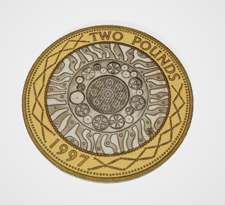 coin 3d model for maya