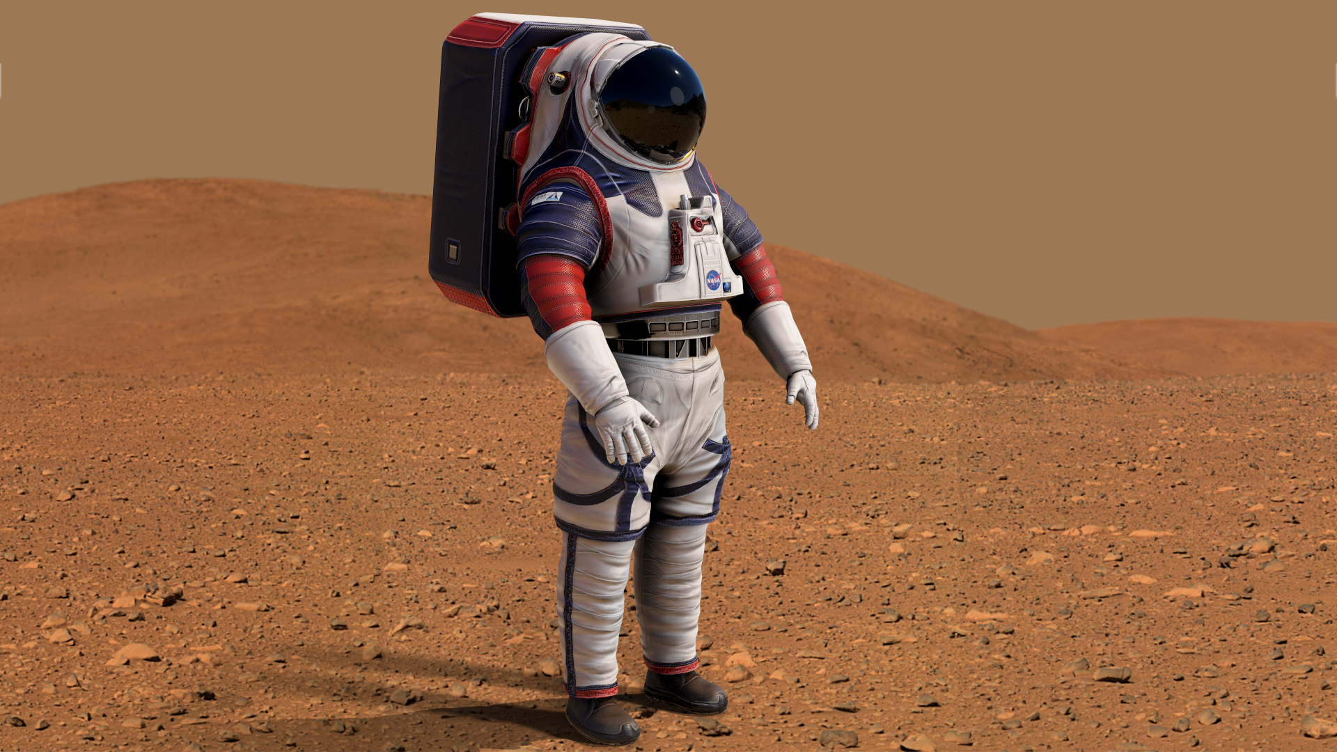 nasa 2024 xemu moon spacesuit3d模型