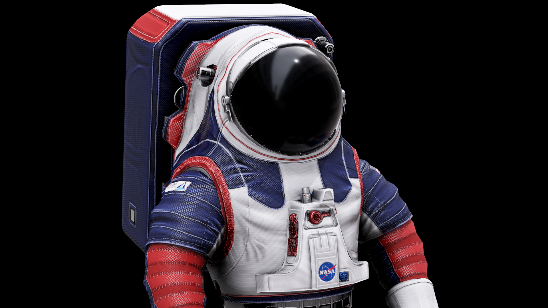 nasa 2024 xemu moon spacesuit3d模型