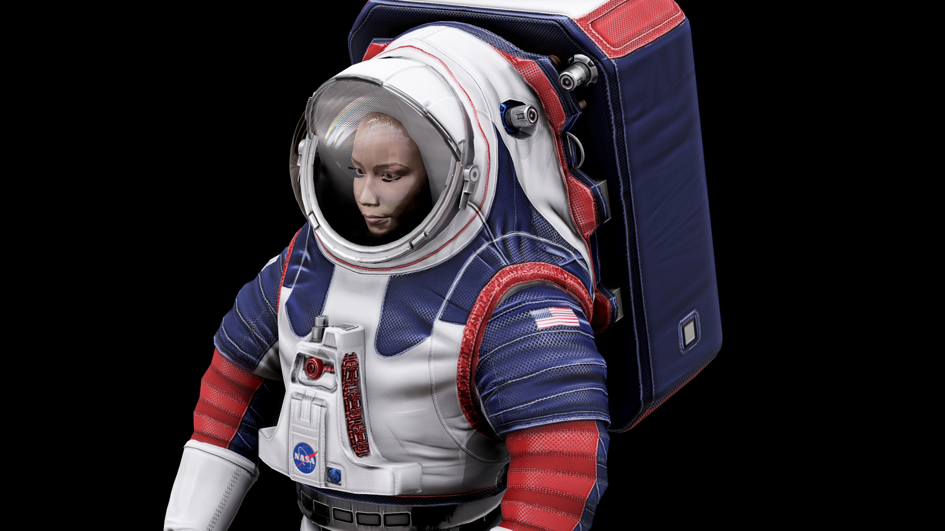 nasa 2024 xemu moon spacesuit3d模型