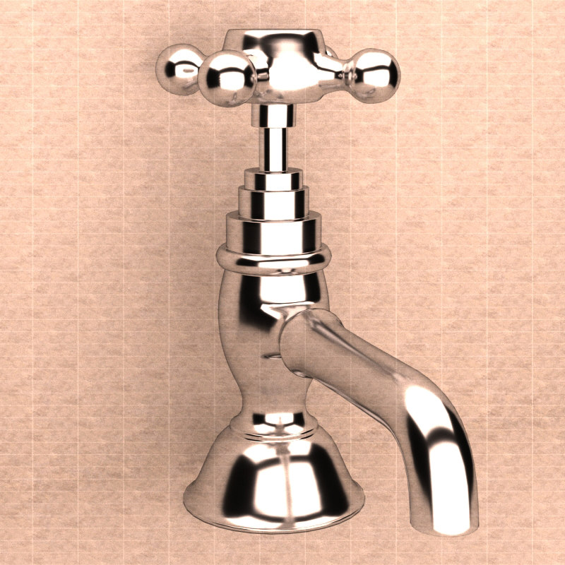 3D model old style faucet tap TurboSquid 1504408