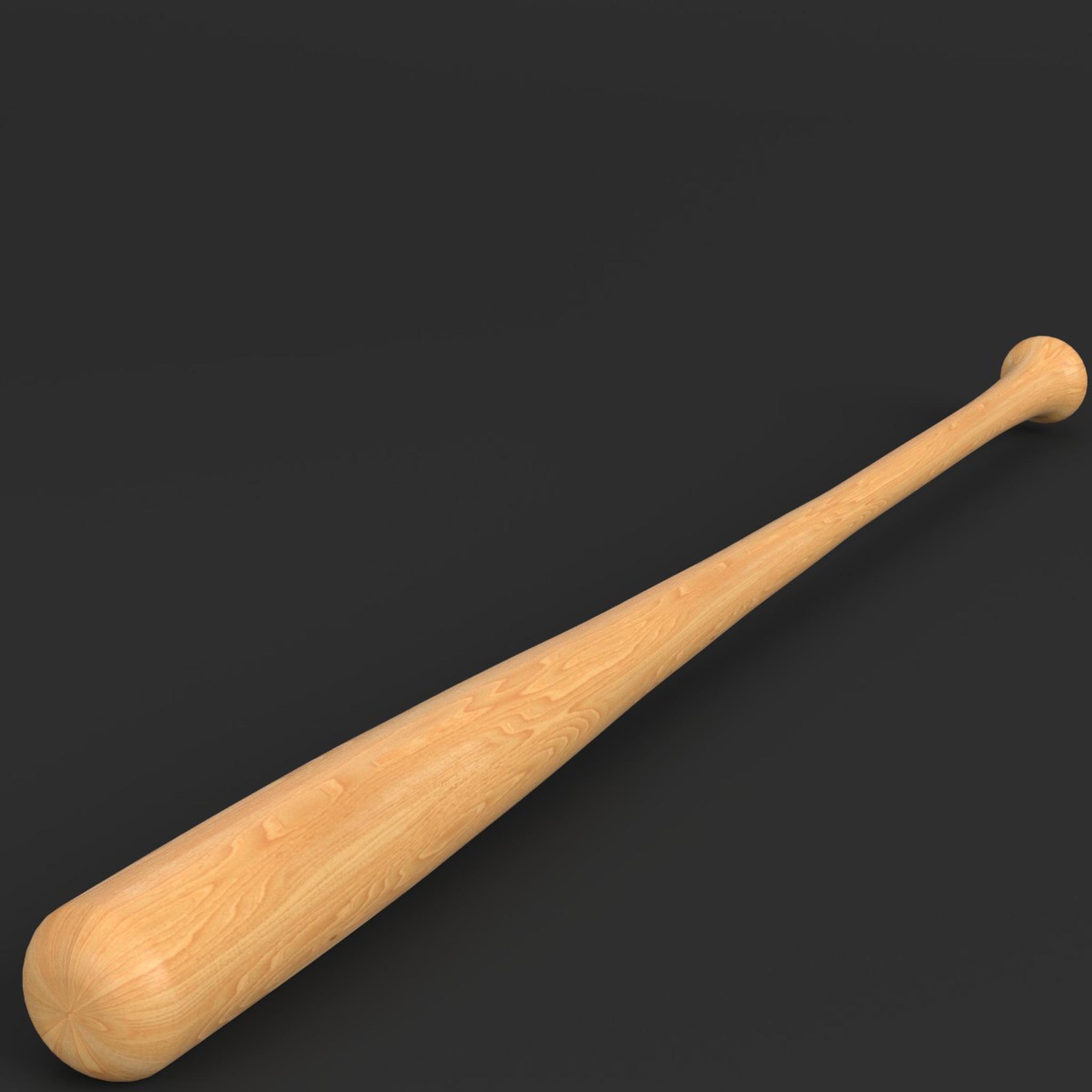 Wooden baseball bat 3D model TurboSquid 1229515