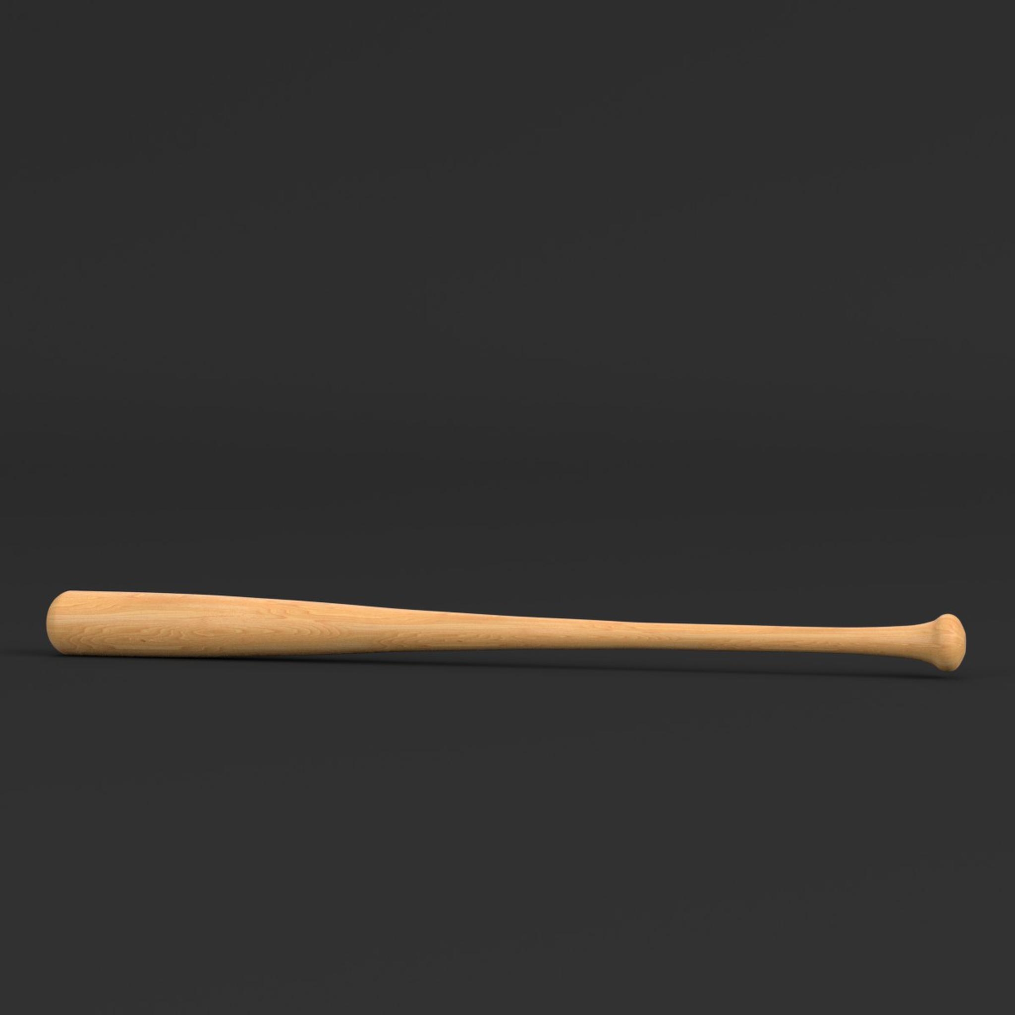 Wooden baseball bat 3D model TurboSquid 1229515