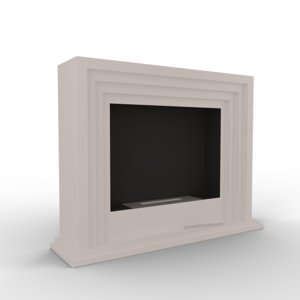 3D bio fireplace model