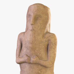 3D idol god statuette