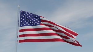 Procedural American Flag for Blender