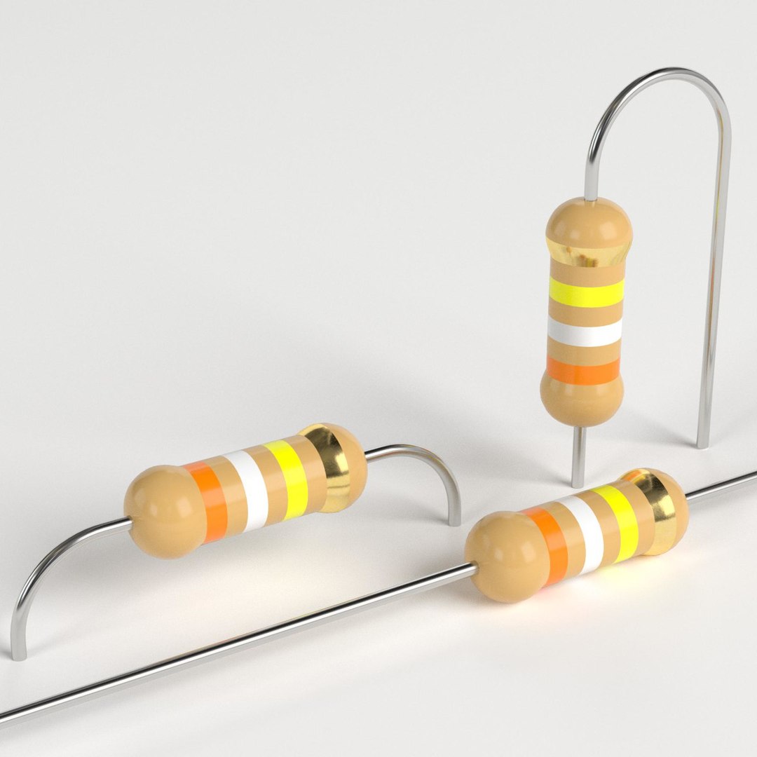 3D electronic resistors - TurboSquid 1365873