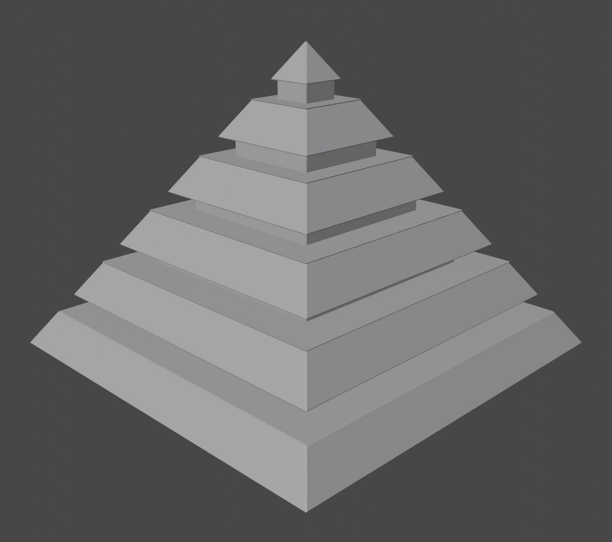 Pyramidal structure beveled 3D TurboSquid 1504948