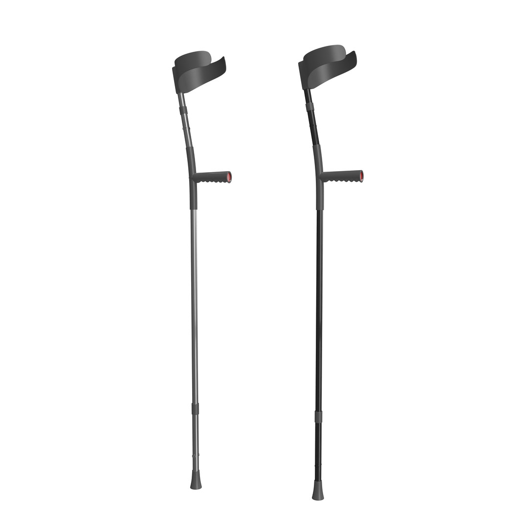 Crutches cane model TurboSquid 1505032