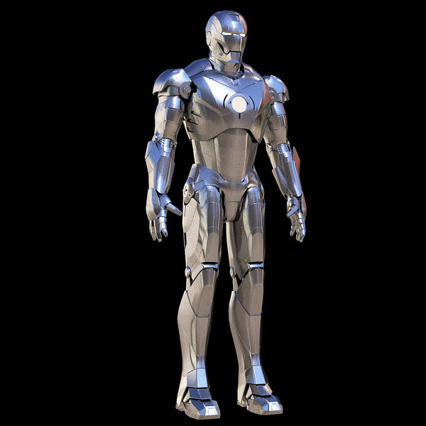 modèle 3D de Iron Man Mark 2 