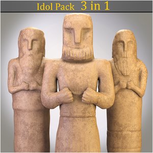 3D model 3 1 idol pack