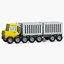 construction icons 03 truck trailer 3d max