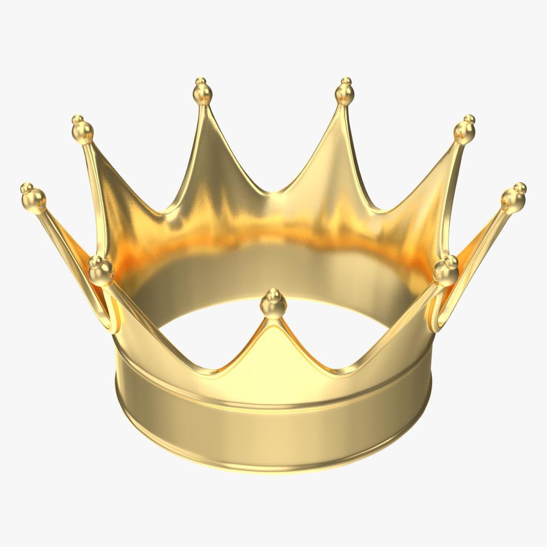 Gold crown 1 3D model - TurboSquid 1401334