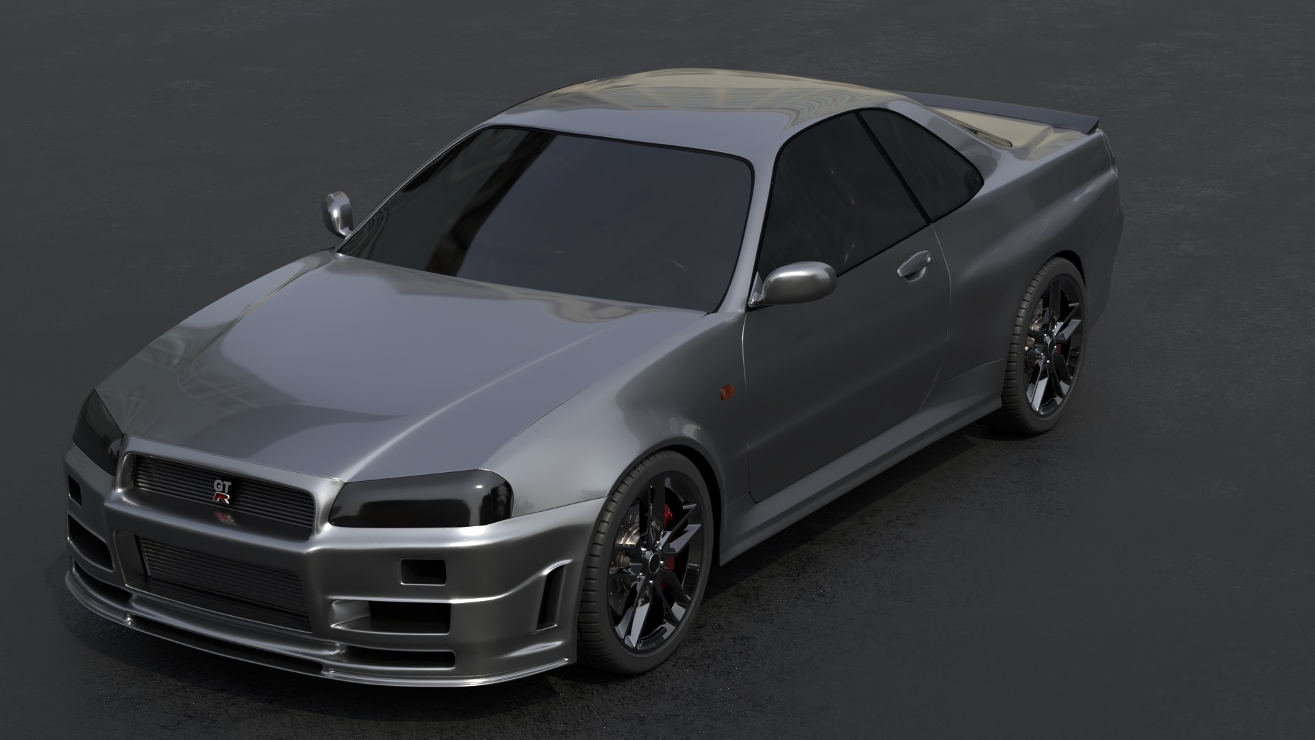 3D model nissan skyline r34