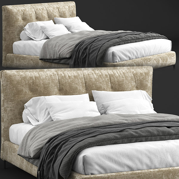 minotti andersen bed 3d model