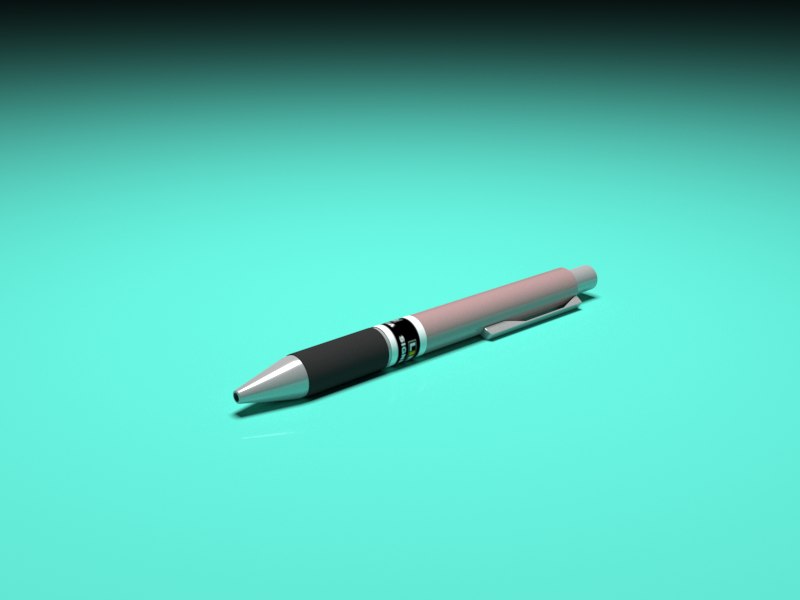 Simple Pen 3d Model Turbosquid 1505247