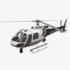 3D helicopter as-350 san diego